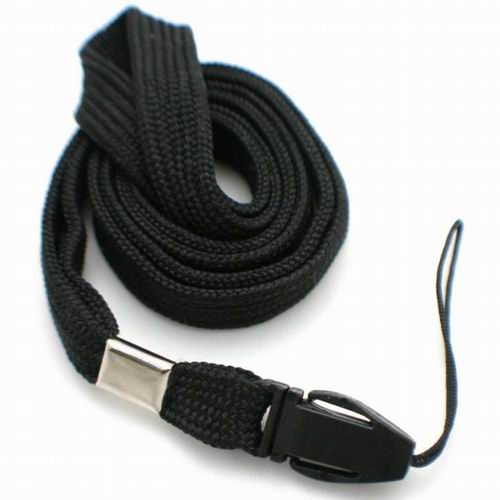cordon lanyard noir pour clé USB